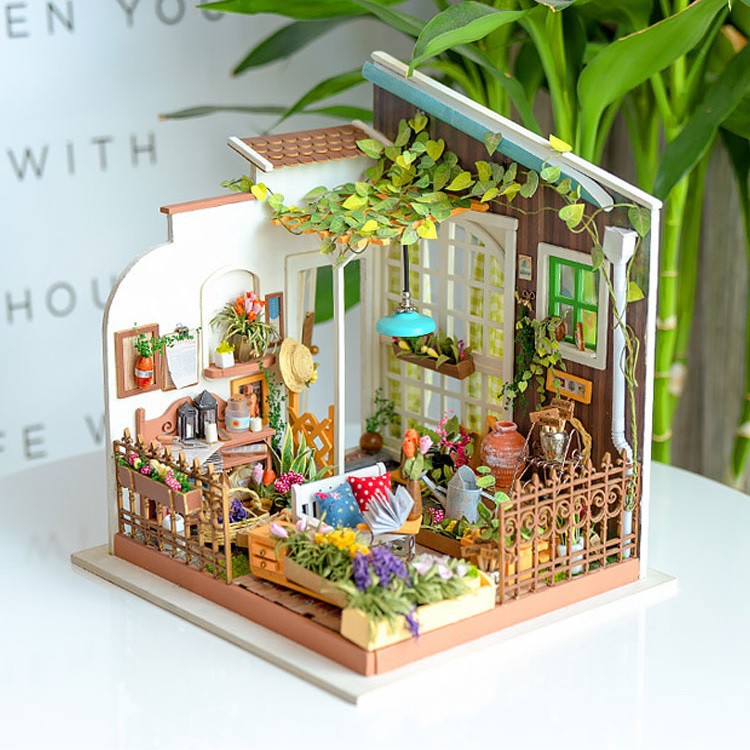 [BẢN QUỐC TẾ TIẾNG ANH] Mô hình nhà DIY Doll House Robotime Kit-Miller is Garden DG108 Robotime