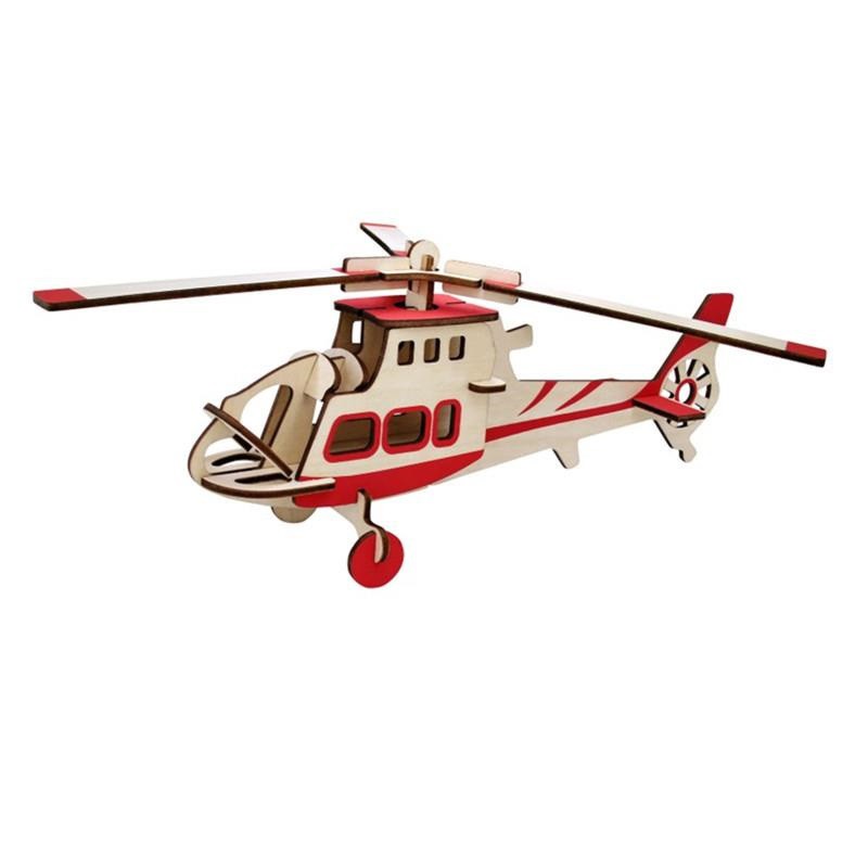 Đồ chơi lắp ráp gỗ 3D Mô hình Máy bay Fighter Plane LC-GP007