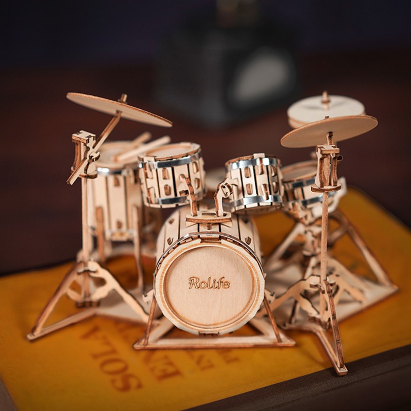 [BẢN XUẤT KHẨU TIẾNG ANH] Đồ chơi lắp ghép gỗ 3D Mô hình Nhạc cụ Robotime Music Instrument TG309 - TG411