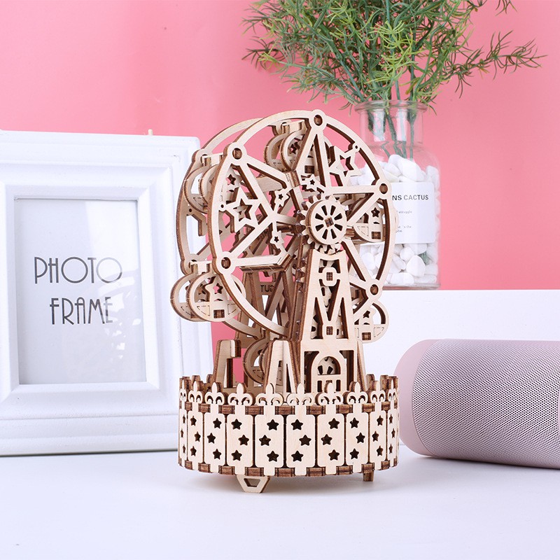 Mô hình Hộp nhạc Đu quay Ferris Wheel Music box G605d Uguter
