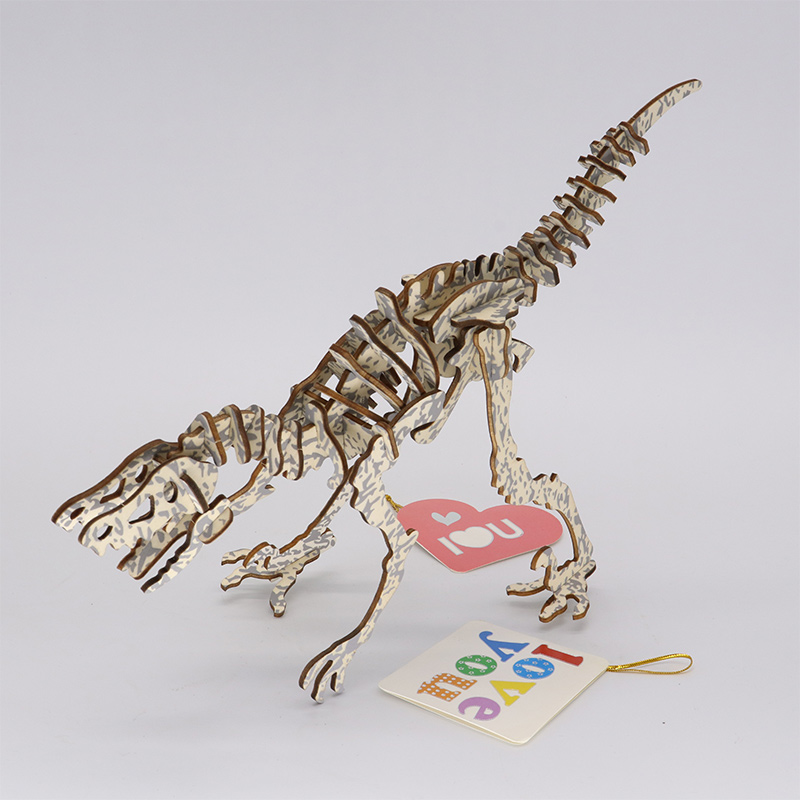 Đồ chơi lắp ráp gỗ 3D Mô hình Khủng long Deinonychus Laser TB-A037