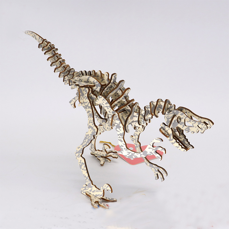 Đồ chơi lắp ráp gỗ 3D Mô hình Khủng long Deinonychus Laser TB-A037