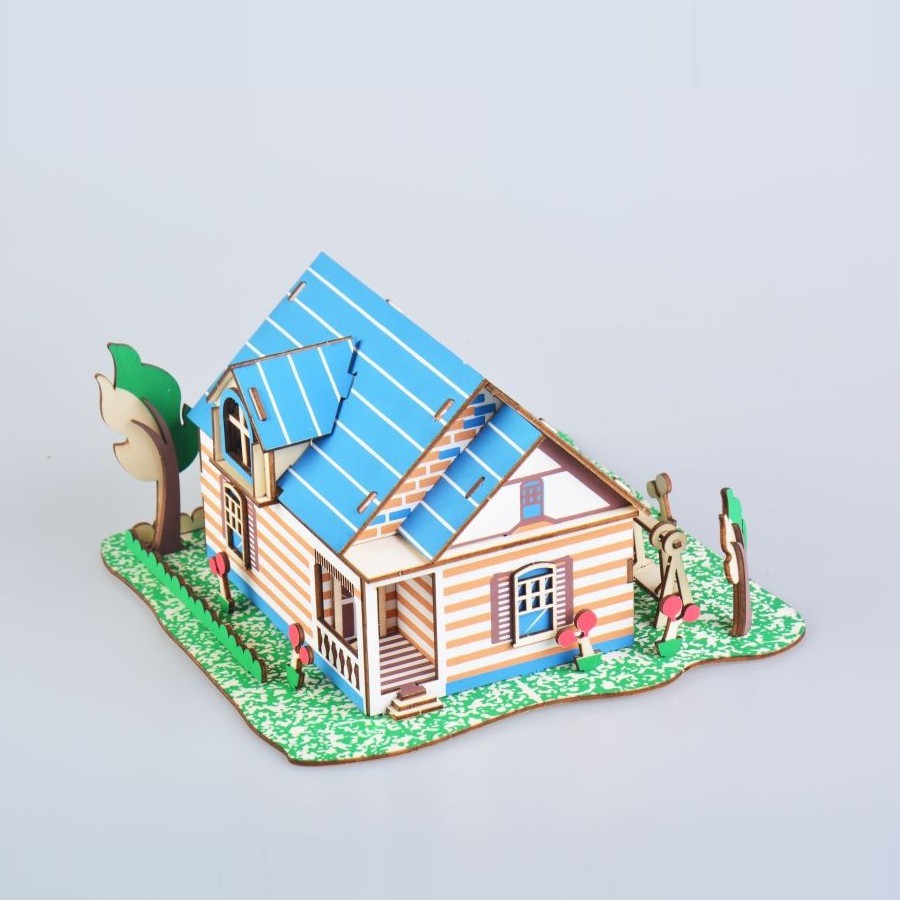 Đồ chơi Lắp ráp gỗ 3D Mô hình Fontainebleau Manor