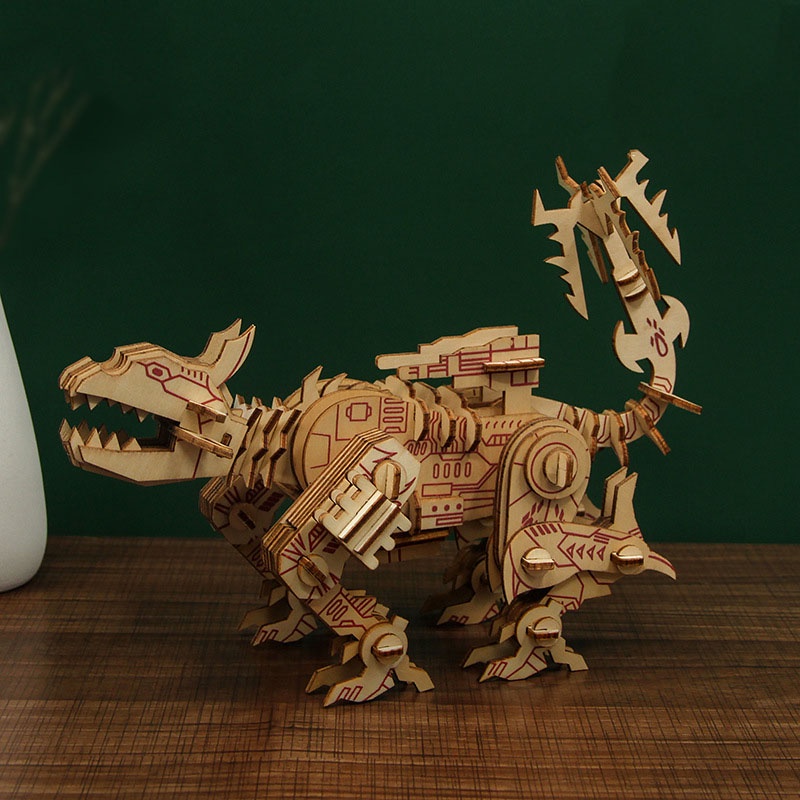 Đồ chơi lắp ráp gỗ 3D Mô hình Mô hình Khủng long Robot Ravage