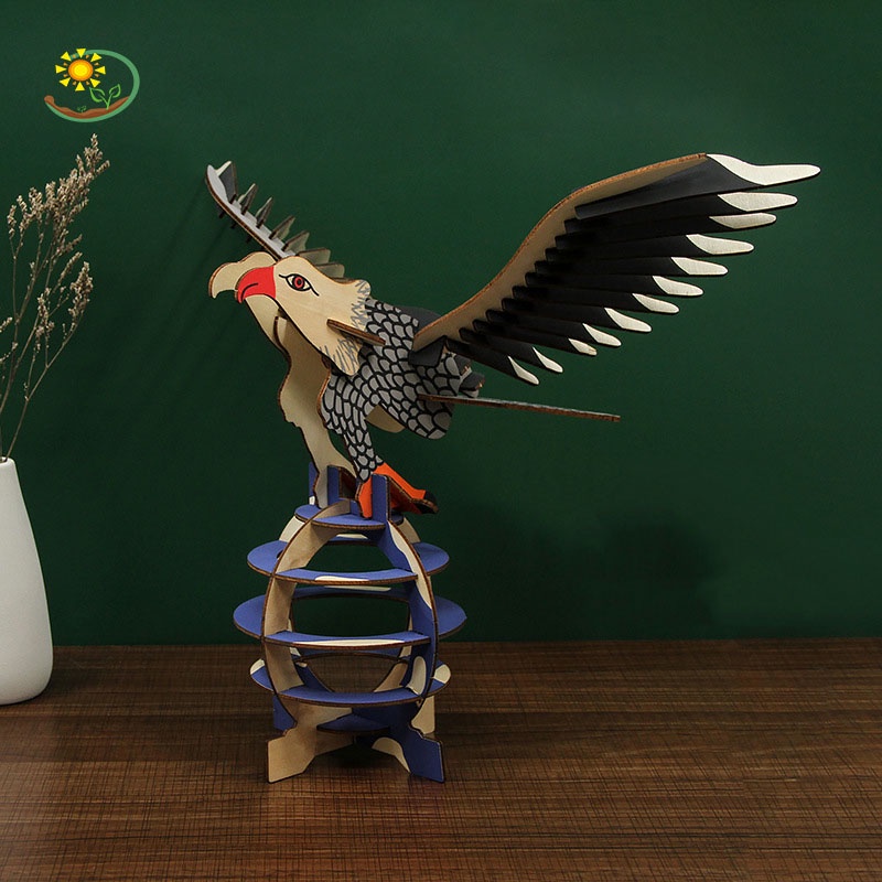 Đồ chơi lắp ráp gỗ 3D Mô hình Đại Bàng Eagle LC-GE008