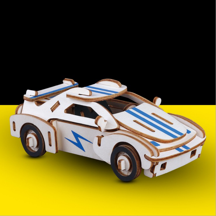 Đồ chơi lắp ráp gỗ 3D Mô hình Xe Ô tô Small Car Laser LC-GP065A