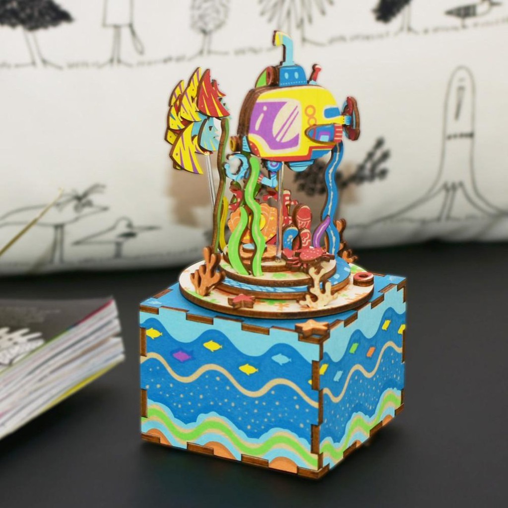 Mô hình Hộp nhạc Dưới đáy biển - Under the Sea AM406 Music Box Robotime