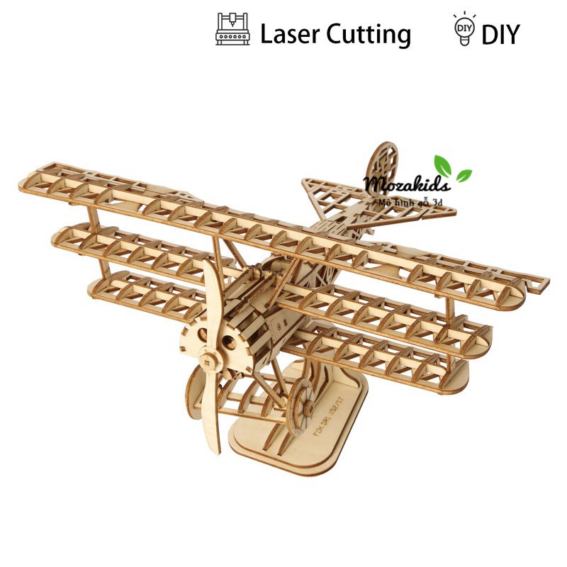 Đồ chơi lắp ráp gỗ 3D Mô hình Máy bay