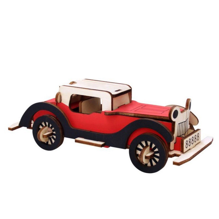 Đồ chơi lắp ráp gỗ 3D Mô hình Xe Ô tô Classic Car Laser LC-GP08A