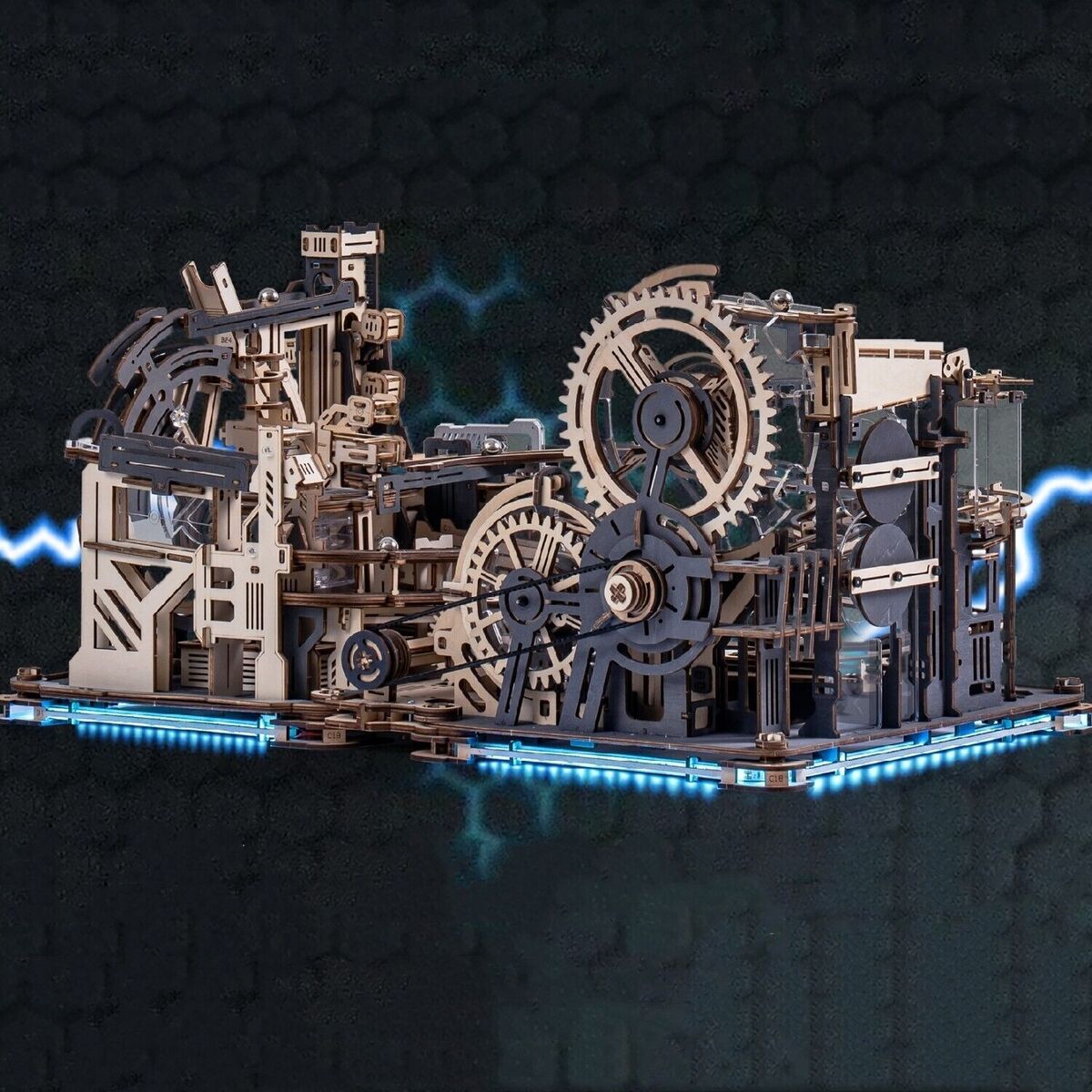 [BẢN QUỐC TẾ TIẾNG ANH] Mô hình Cơ động học Marble Night City và Marble Spaceport Robotime