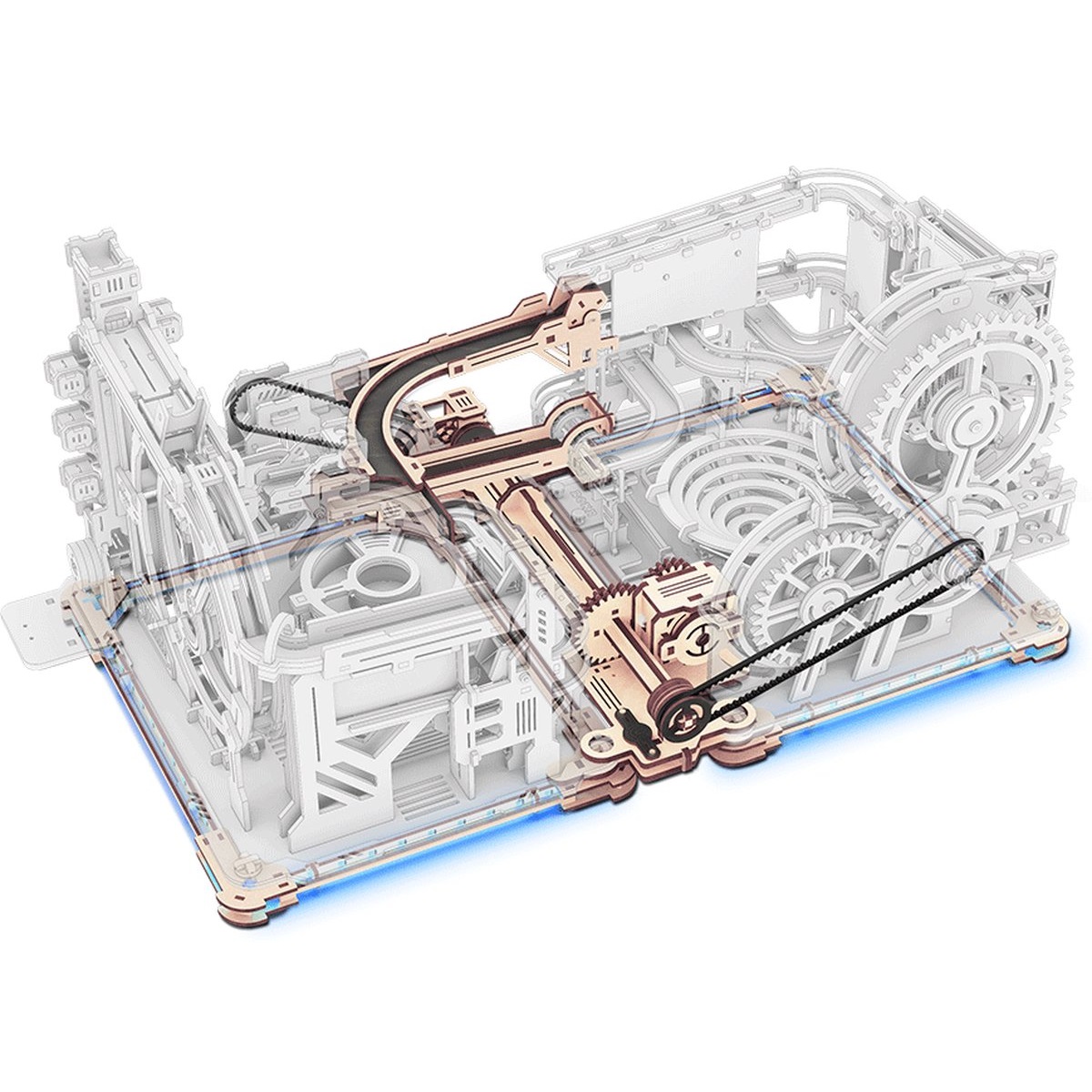 [BẢN QUỐC TẾ TIẾNG ANH] Mô hình Cơ động học Marble Night City và Marble Spaceport Robotime