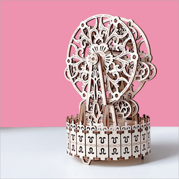 Mô hình Hộp nhạc Đu quay Ferris Wheel Music box G605d Uguter