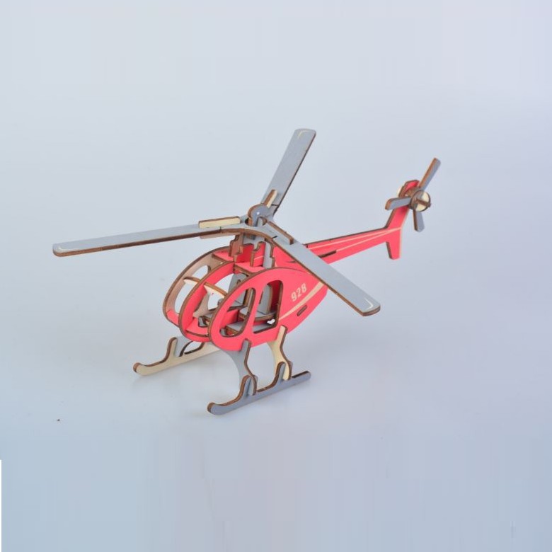 Đồ chơi lắp ráp gỗ 3D Mô hình Trực thăng Chiến đấu XA-G032H