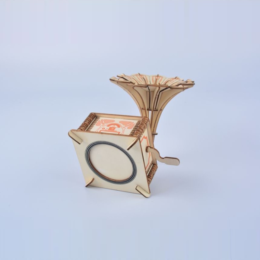 Đồ chơi lắp ráp gỗ 3D Mô hình máy hát Laze