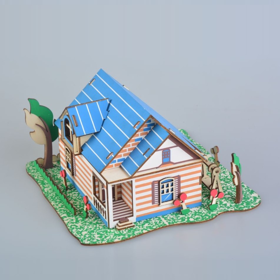 Đồ chơi Lắp ráp gỗ 3D Mô hình Fontainebleau Manor
