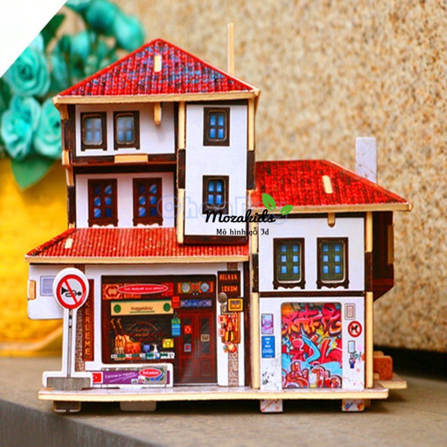 Đồ chơi lắp ráp gỗ 3D Mô hình Turkey Souvenir Store Robotime