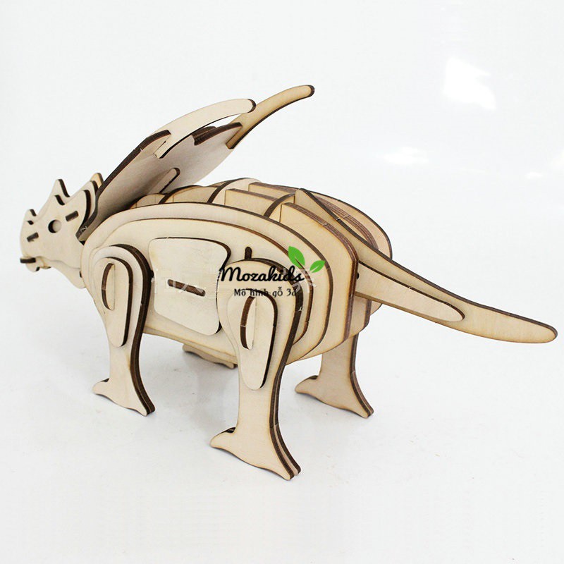Đồ chơi lắp ráp gỗ 3D Mô hình Khủng long Spinosaurus