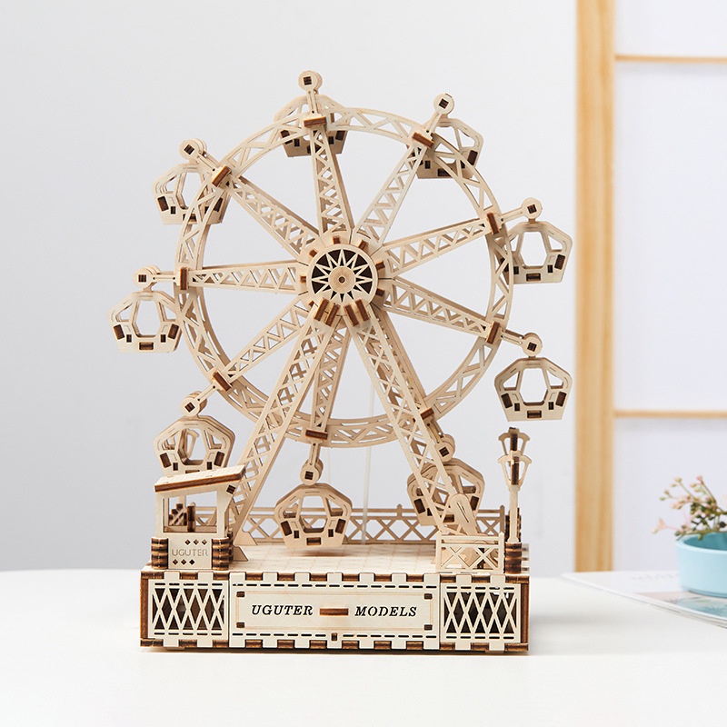 Mô hình Hộp nhạc Bánh xe Đu quay Hạnh phúc Happy Ferris Wheel T710 Uguter