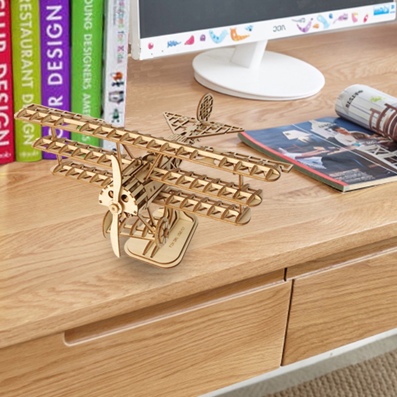 Đồ chơi lắp ráp gỗ 3D Mô hình Máy bay