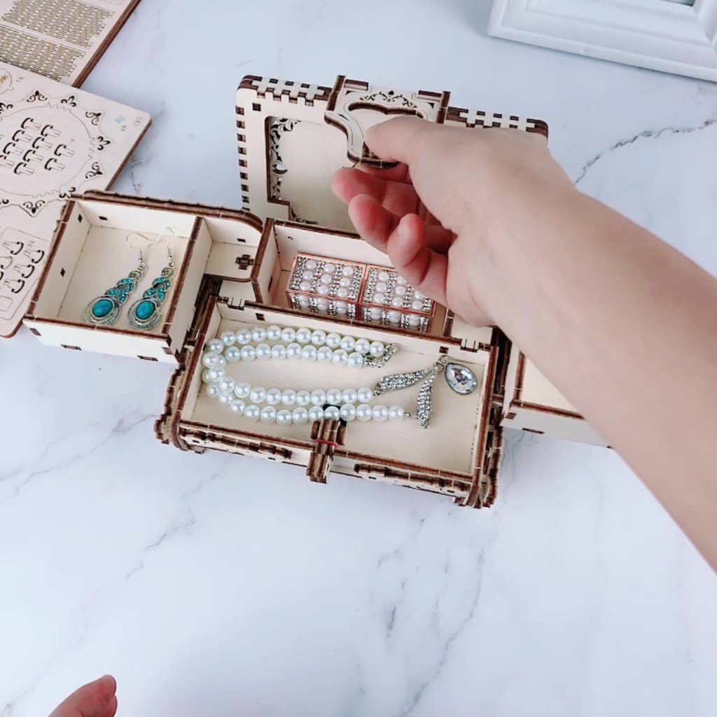 Mô hình Chuyển động Hộp Trang sức cổ Antique Box T707d Uguter Loại thường