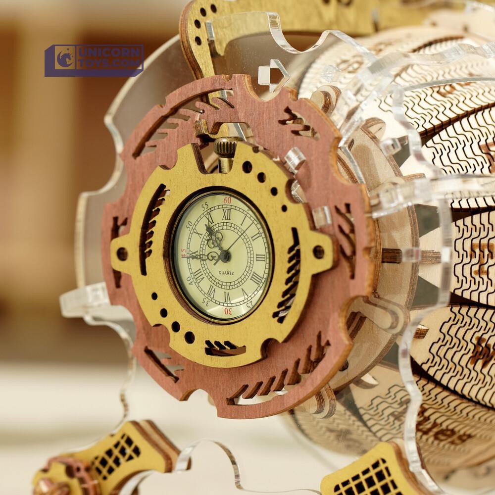 [BẢN QUỐC TẾ TIẾNG ANH] Đồ chơi Lắp ráp gỗ 3D Mô hình Cơ động học Lịch Để Bàn Robotime Time Engine Desk Calendar LC801