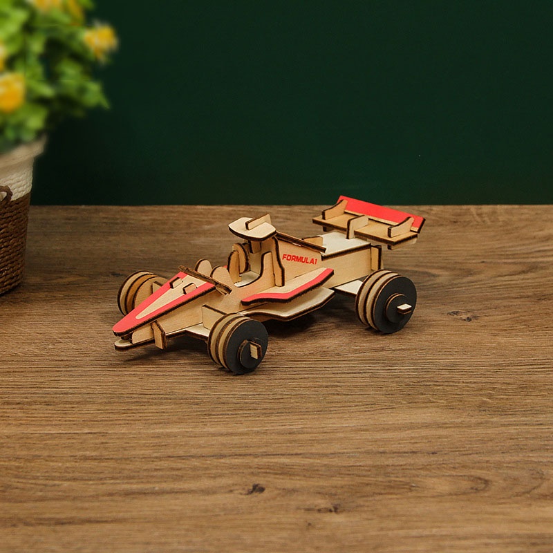 Đồ chơi lắp ráp gỗ 3D Mô hình Xe đua F1
