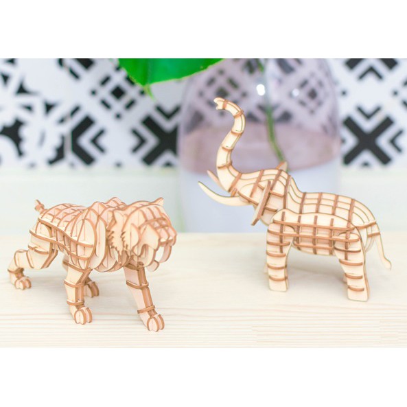 FREESHIP 99K TOÀN QUỐC_Đồ chơi lắp ráp gỗ 3D Mô hình Con Hổ