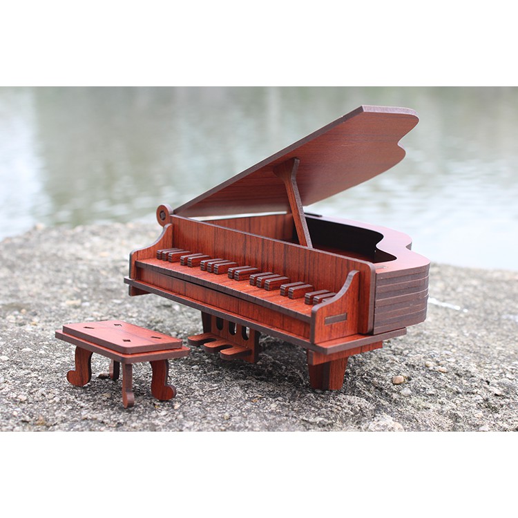 Đồ chơi lắp ráp gỗ 3D Mô hình Đàn Piano