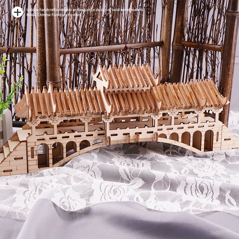 Đồ chơi lắp ráp gỗ 3D Mô hình Bridge HG-F024