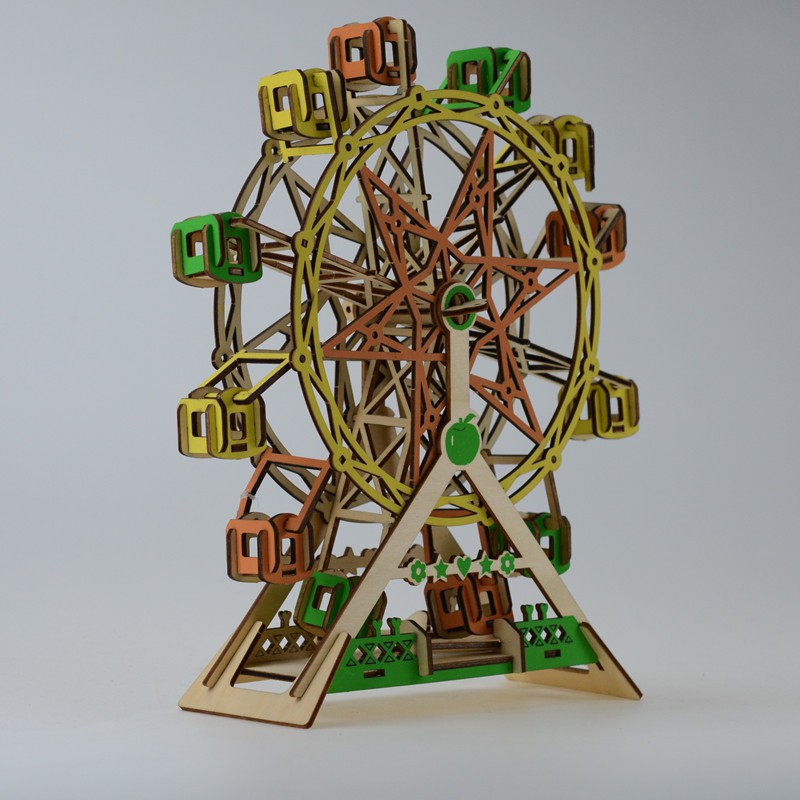 Đồ chơi lắp ráp gỗ 3D Mô hình Lucky Ferris Wheel