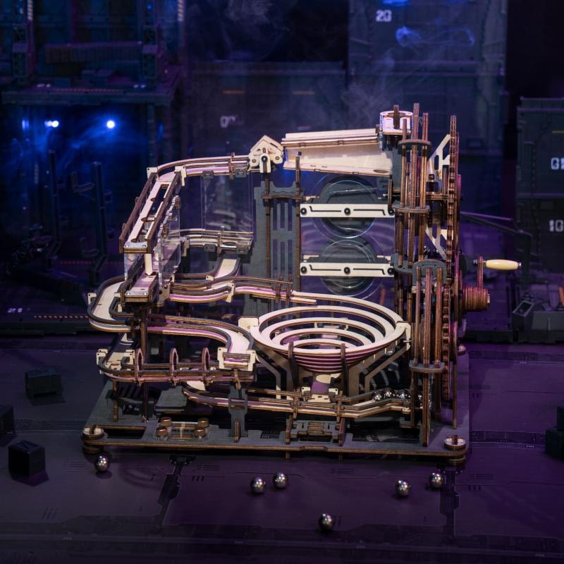 [BẢN QUỐC TẾ TIẾNG ANH] Mô hình Cơ động học Marble Night City và Marble Spaceport Robotime