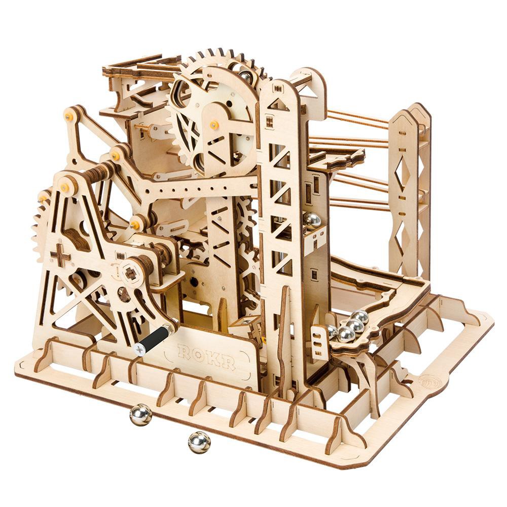 [BẢN QUỐC TẾ TIẾNG ANH] Đồ chơi Lắp ráp gỗ 3D Mô hình Cơ động học Marble Run Lift Coaster LG503 Robotime