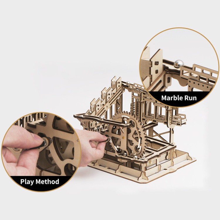 [BẢN QUỐC TẾ TIẾNG ANH] Mô hình Cơ động học Marble Run Cog Coaster LG502 Robotime