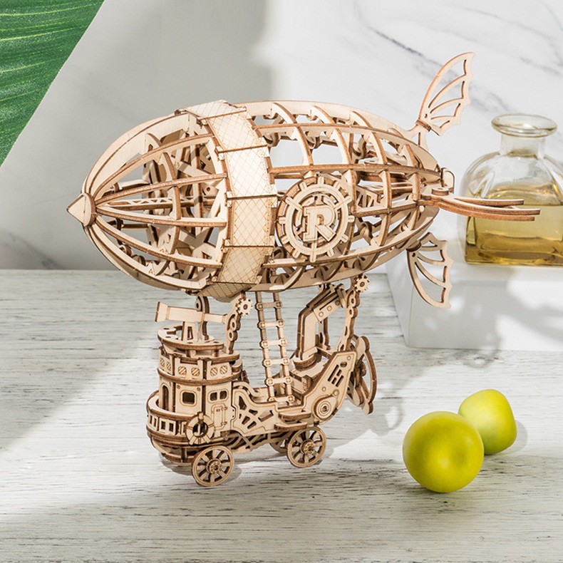 Đồ chơi lắp ráp gỗ 3D Mô hình Khinh Khí Cầu Airship TG407