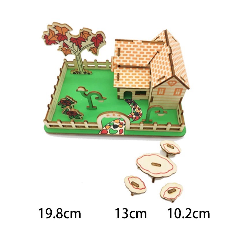 Đồ chơi lắp ráp Mô hình Nhà gỗ Mùa Thu Autumn Laser