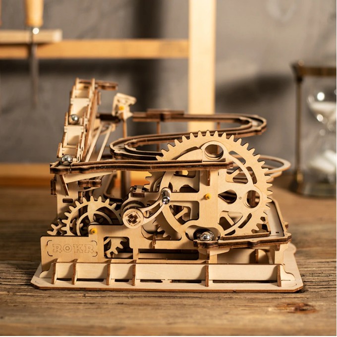 [BẢN QUỐC TẾ TIẾNG ANH] Mô hình Cơ động học Marble Run WaterWheel coaster LG501 Robotime
