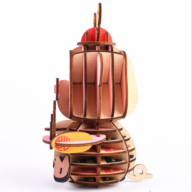 Đồ chơi lắp ráp gỗ 3D Mô hình Lucky Pig HG06