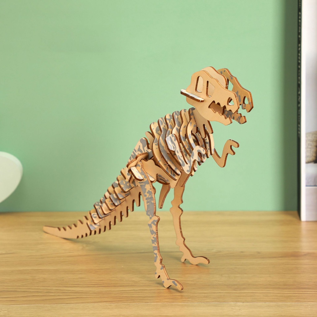 Đồ chơi lắp ráp gỗ 3D Mô hình Khủng long Tyrannosaurus Laser TB-A033