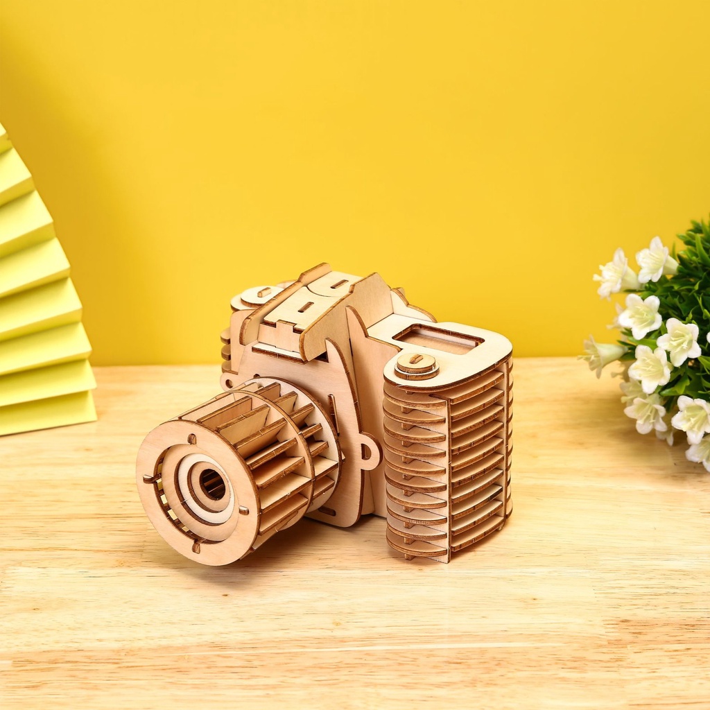 Đồ chơi lắp ráp gỗ 3D Mô hinh máy ảnh Nikon