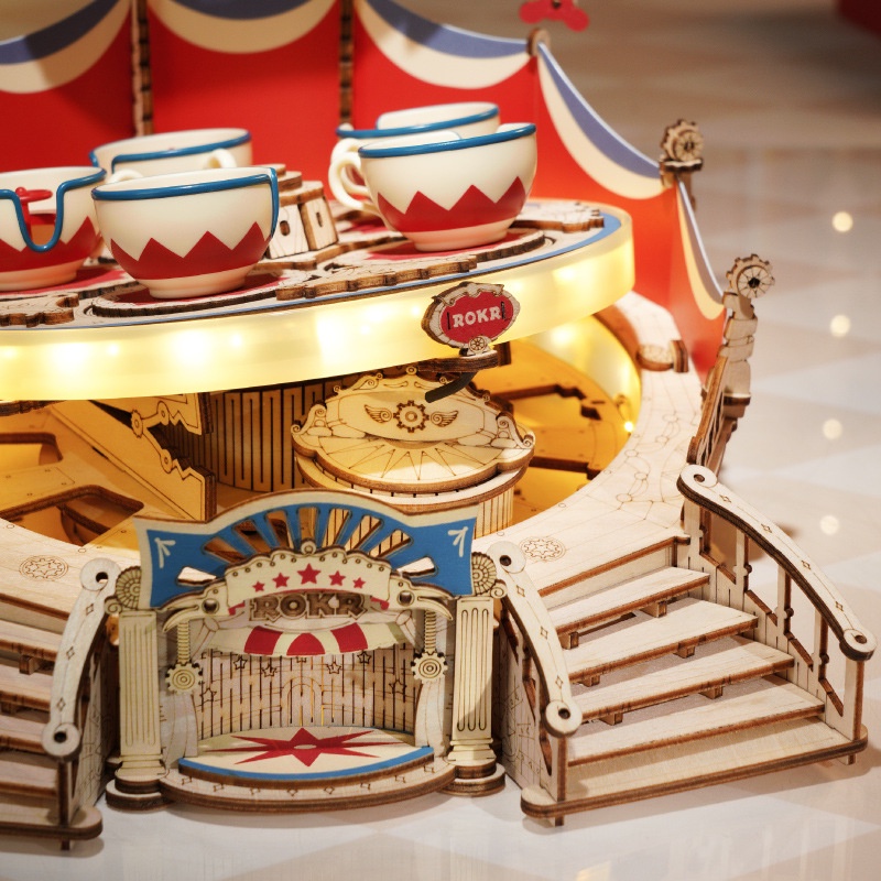 [BẢN QUỐC TẾ TIẾNG ANH] Mô hình Cơ động học Bàn Trà Tilt-A-Whirl EA04 Robotime