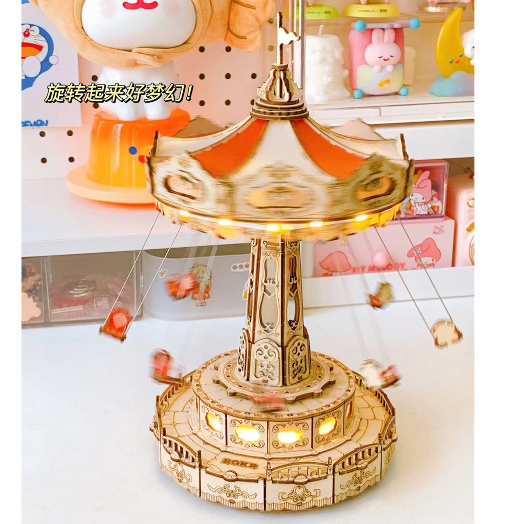 [BẢN QUỐC TẾ TIẾNG ANH] Mô hình Cơ động học Xích Đu Swing Ride EA02 Robotime