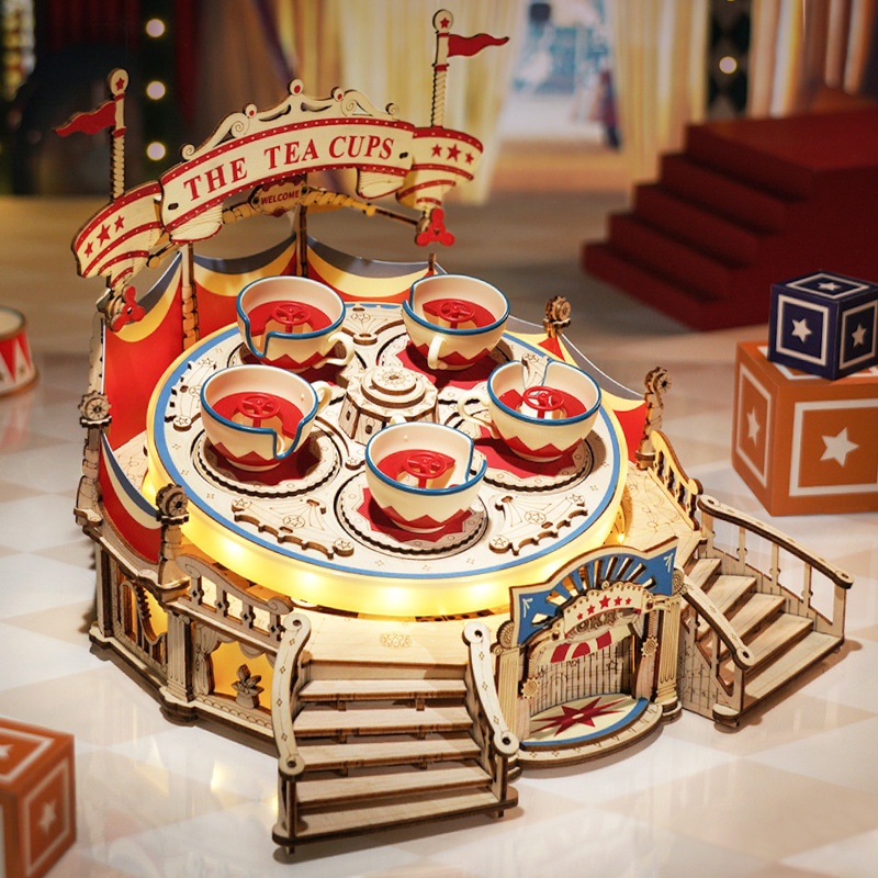 [BẢN QUỐC TẾ TIẾNG ANH] Mô hình Cơ động học Bàn Trà Tilt-A-Whirl EA04 Robotime