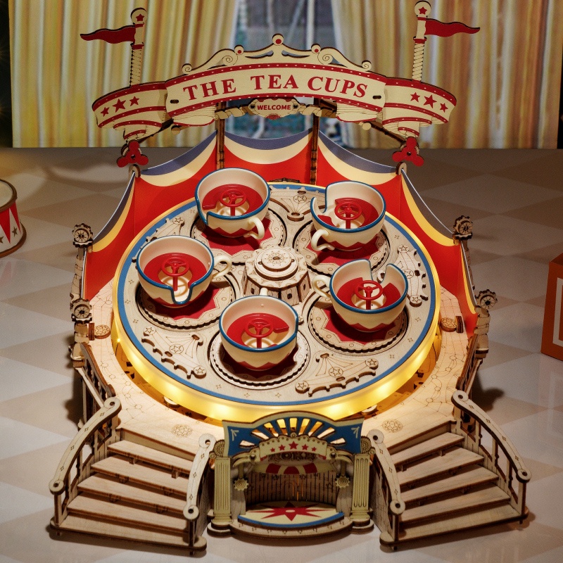 [BẢN QUỐC TẾ TIẾNG ANH] Mô hình Cơ động học Bàn Trà Tilt-A-Whirl EA04 Robotime