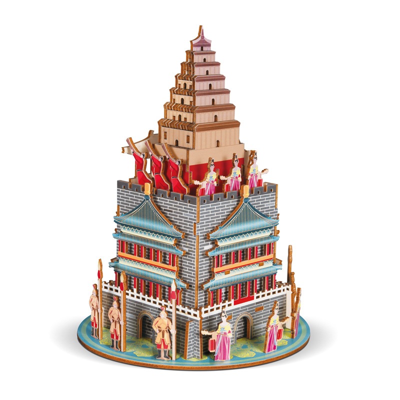 Đồ chơi lắp ghép gỗ 3D Mô hình Chùa Thái Lan Big Goose Pagoda HG-F030