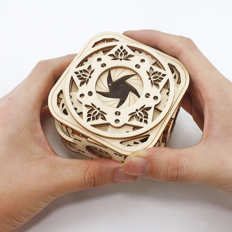 Đồ chơi lắp ghép gỗ 3D Mô hình Hộp gỗ Music Box