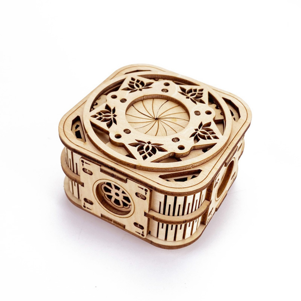 Đồ chơi lắp ghép gỗ 3D Mô hình Hộp gỗ Music Box