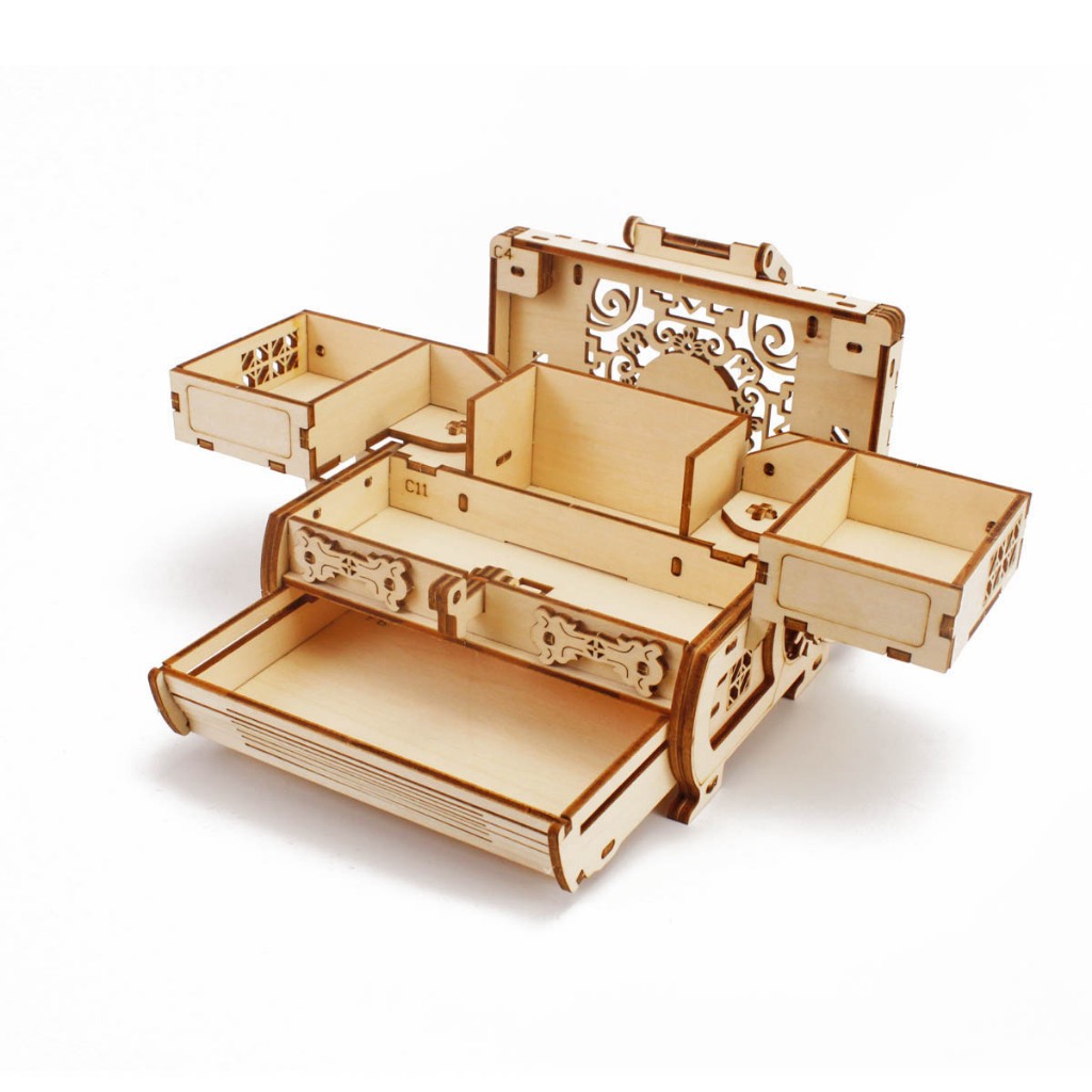 Đồ chơi lắp ghép gỗ 3D Mô hình Hộp gỗ Antique Box