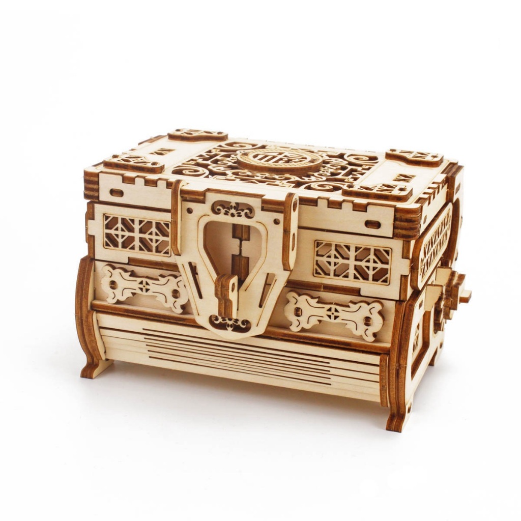 Đồ chơi lắp ghép gỗ 3D Mô hình Hộp gỗ Antique Box