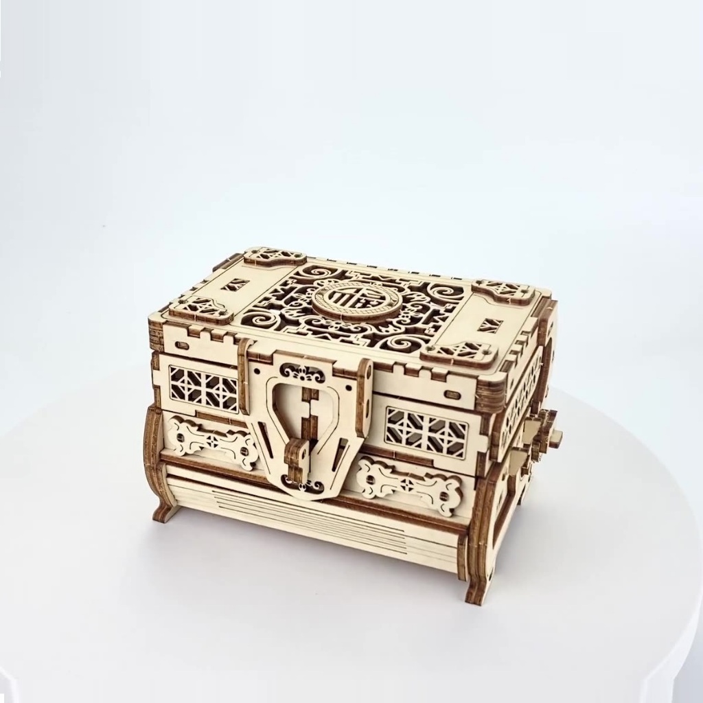 Đồ chơi lắp ghép gỗ 3D Mô hình Hộp gỗ Antique Box