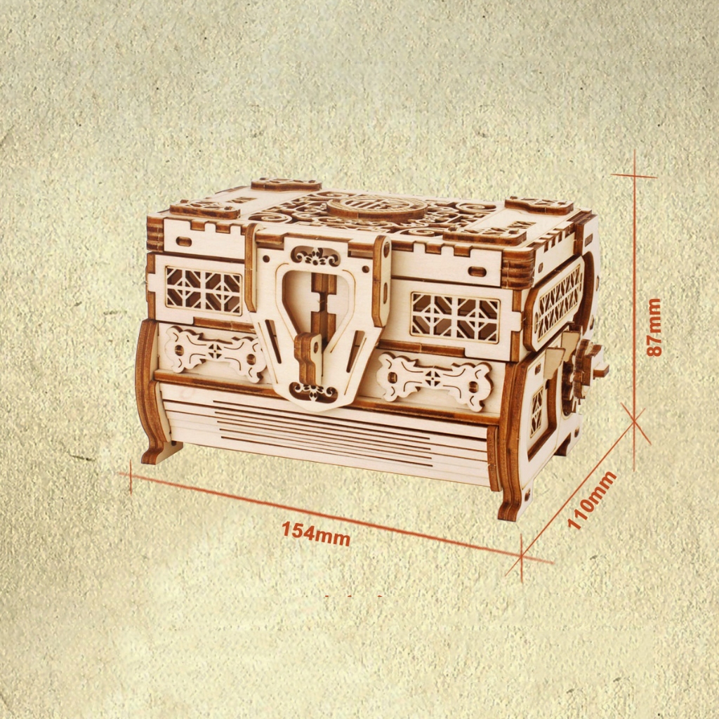 Đồ chơi lắp ghép gỗ 3D Mô hình Hộp gỗ Antique Box
